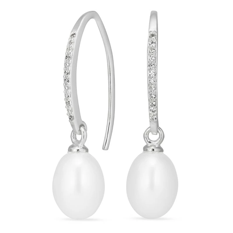 Perle Ohrringe in Silber - Perlenschmuck - Schmuckstücke mit Perlen - Schnelle Lieferung