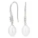 7 - 8 mm Perle Ohrringe in Silber