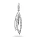 Länglicher Zirkon Anhänger aus Silber