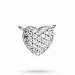 Herz Zirkon Halskette mit Anhänger aus Silber und Herzförmiger Anhänger aus Silber