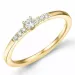 Runder diamantring in 14 karat gold 0,08 ct 0,06 ct