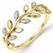 Diamantring in 14 Karat Gold- und Weißgold 0,06 ct