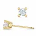 2 x 0,20 ct Solitärohrstecker in 14 Karat Gold mit Diamant