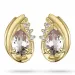 Morganit diamantohrringe in 14 karat gold mit diamanten und morganit