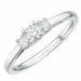 Diamantring in 14 karat weißgold 0,20 ct 0,13 ct