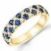 Saphir Diamantring in 14 Karat Gold 0,24 ct 0,96 ct