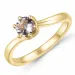 morganit Solitärring in 14 Karat Gold 0,43 ct