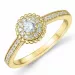 runder Diamant Ring in 14 Karat Gold 0,334 ct