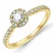 runder Diamant Ring in 14 Karat Gold 0,26 ct 0,246 ct