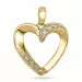 Herz Diamant Anhänger in 14 karat Gold 0,064 ct