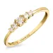 eng weißem Zirkon Ring aus 9 Karat Gold