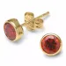 runden Ohrstecker in 9 Karat Gold mit