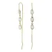 Ohrringe in 9 Karat Gold mit Zirkon und Zirkon