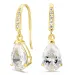 tropfenförmiger Ohrringe in 14 Karat Gold mit Zirkon - Gold Collection