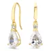 tropfenförmiger Ohrringe in 14 Karat Gold mit Zirkon - Gold Collection