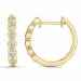 16 mm Brillant Kreole in 14 Karat Gold mit Diamant