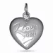 Herz I Love You Anhänger aus Silber