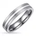 Ring aus titanium und silber