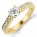 Bestellware - diamantring in 14 karat gold 0,40 ct 0,22 ct
