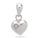9 x 11 mm Herz Anhänger aus Silber - Amoré