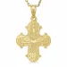 Dagmarkreuz Halskette aus vergoldetem Sterlingsilber und Anhänger aus 8 Karat Gold - Amoré
