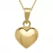 9 x 11 mm Herz Anhänger mit Halskette aus 8 Karat Gold