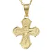 Dagmarkreuz Halskette aus vergoldetem Sterlingsilber und Anhänger aus 8 Karat Gold