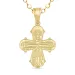 Dagmarkreuz Halskette aus vergoldetem Sterlingsilber und Anhänger aus 8 Karat Gold - Amoré