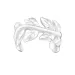 Blatt ear cuff in Silber