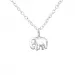 Elefant Halskette mit Anhänger aus Silber