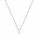lab grown Diamant Anhänger mit Halskette in 925 karat Silber  0,035 ct