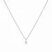 lab grown Diamant Anhänger mit Halskette in 925 karat Silber 0,062 ct