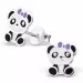 Panda Ohrringe in Silber