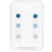 5 mm blauem Zirkon Ohrstecker in Silber