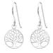 12 mm Lebensbaum Ohrringe in Silber