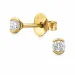 Ohrstecker in vergoldetem Sterlingsilber mit lab grown Diamant 