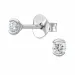 Ohrstecker in Silber mit lab grown Diamant 