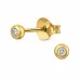 Ohrstecker in vergoldetem Sterlingsilber mit lab grown Diamant 