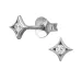 lab grown Diamant Ohrstecker in Silber mit lab grown Diamant 