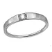 lab grown Diamant Solitärring aus rhodiniertem Silber