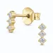 Ohrringe in vergoldetem Sterlingsilber mit lab grown Diamant 