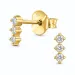 Ohrringe in vergoldetem Sterlingsilber mit lab grown Diamant 