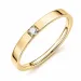 lab grown Diamant Memoirering aus vergoldetem Sterlingsilber
