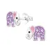 Elefant Kinderohrringe in Silber - Little Ones