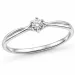 lab grown Diamant Solitärring aus Silber