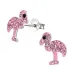 Flamingo Ohrringe in Silber