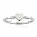 Herzen Mondstein Ring aus Silber