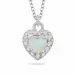Herz Opal Halskette aus Silber