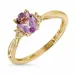 ovaler Amethyst Goldring aus 9 Karat Gold