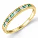 Smaragd Gold Ring in 14 Karat Gold 0,11 ct 0,21 ct